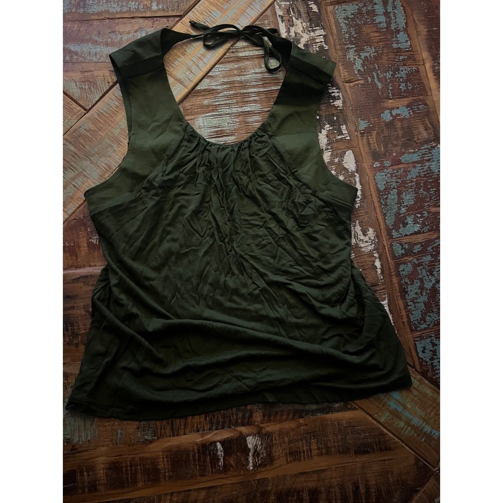 Women's Banana Republic Green Tank Blouse Top Size Small